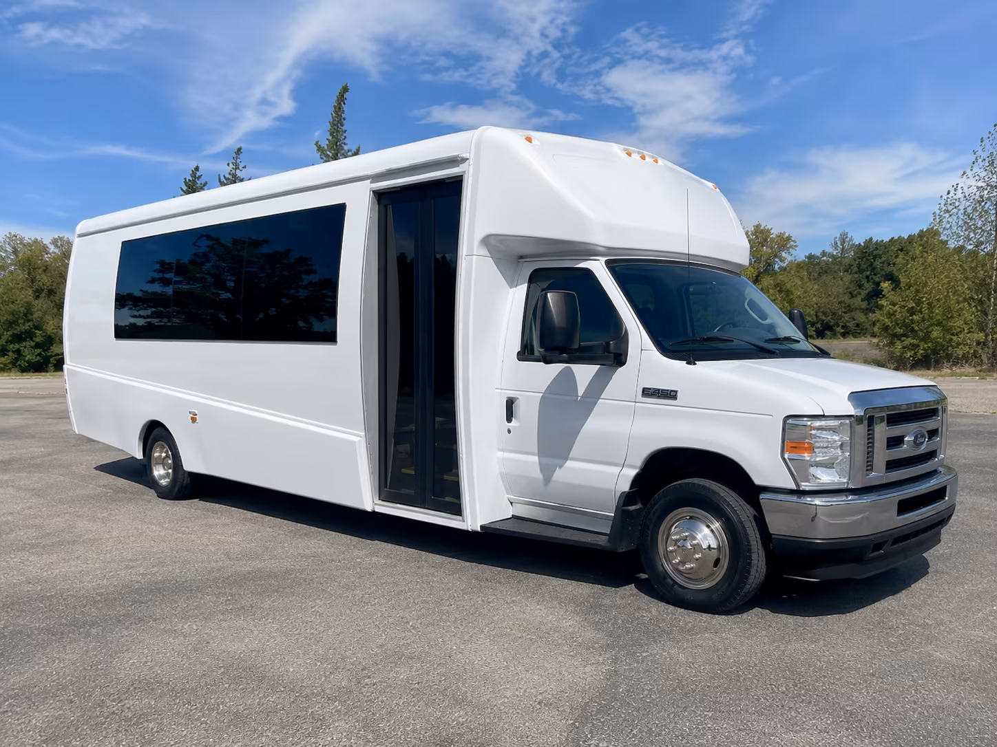 party buses with led lighting and sound systems for warwick prom night