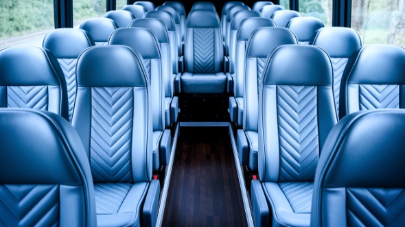 28 passenger minibus inside new bedford