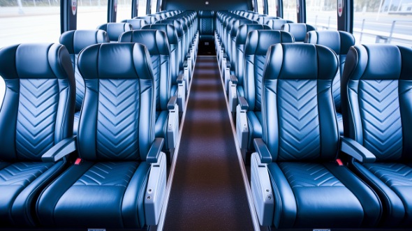 55 passenger charter bus inside new bedford