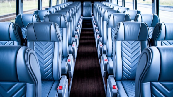56 passenger charter bus interior
