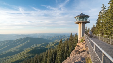 high rock tower observation deck